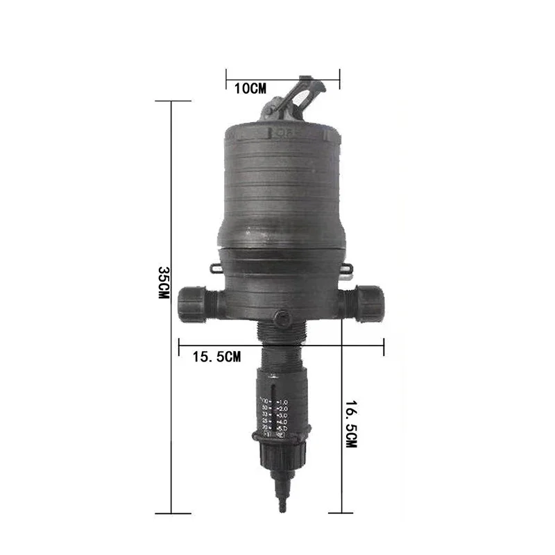 Fertilizer Injector Dispenser Proportioner 1%-5% 4C-45C ,water-driven chemical injector for fertilizer