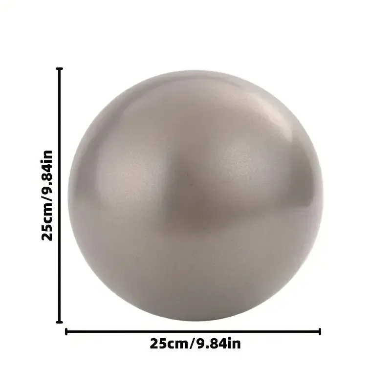 25 cm Women Gym Yoga Fitness Ball Thickening Type Anti-explosion Diameter  Pilates Workout Mini Ball Sculpting Legs And Hips