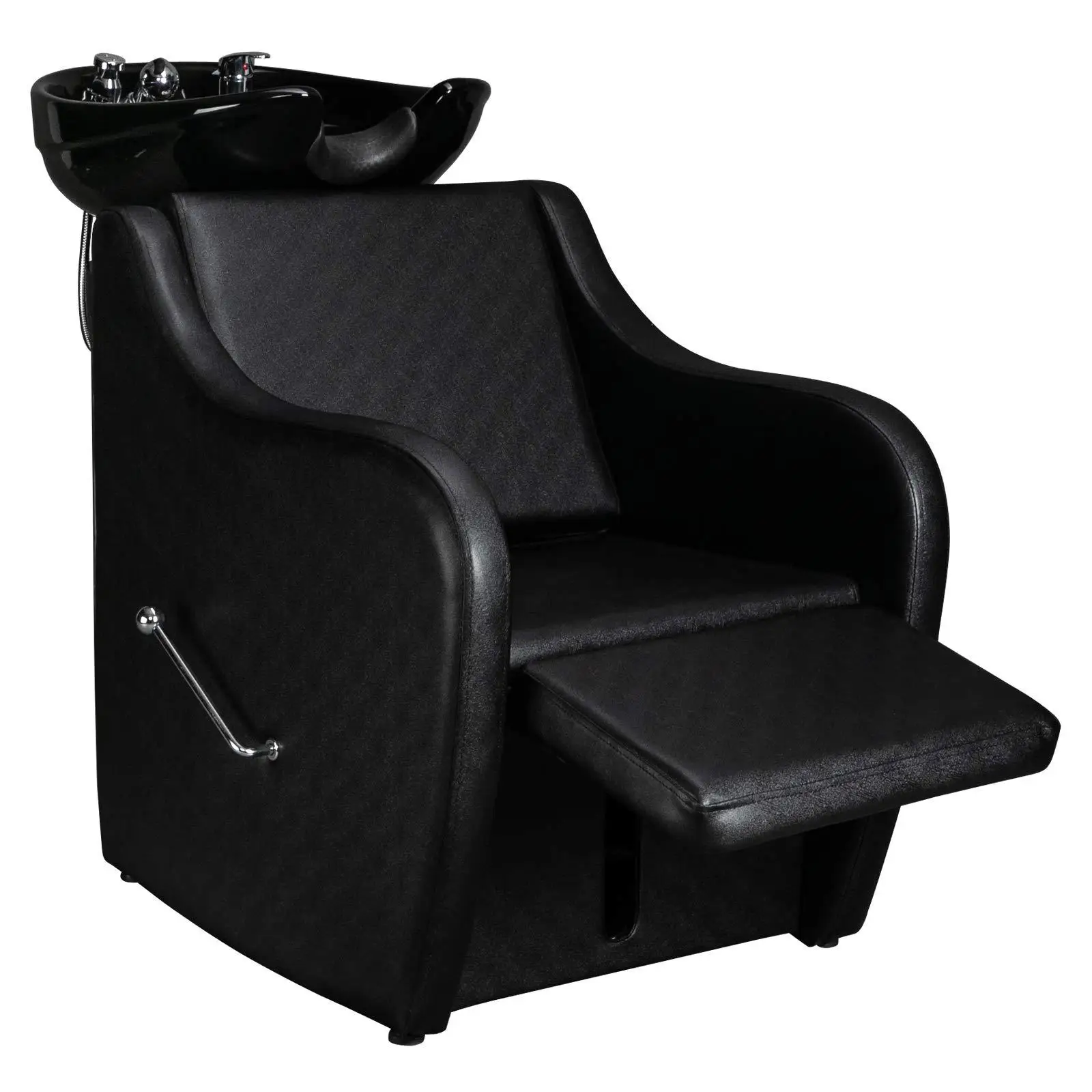 

High Quality Barber Beauty Semi-reclining Hair Salon Washing Bed Adjustable Shampoo Chair Shampoo Basin