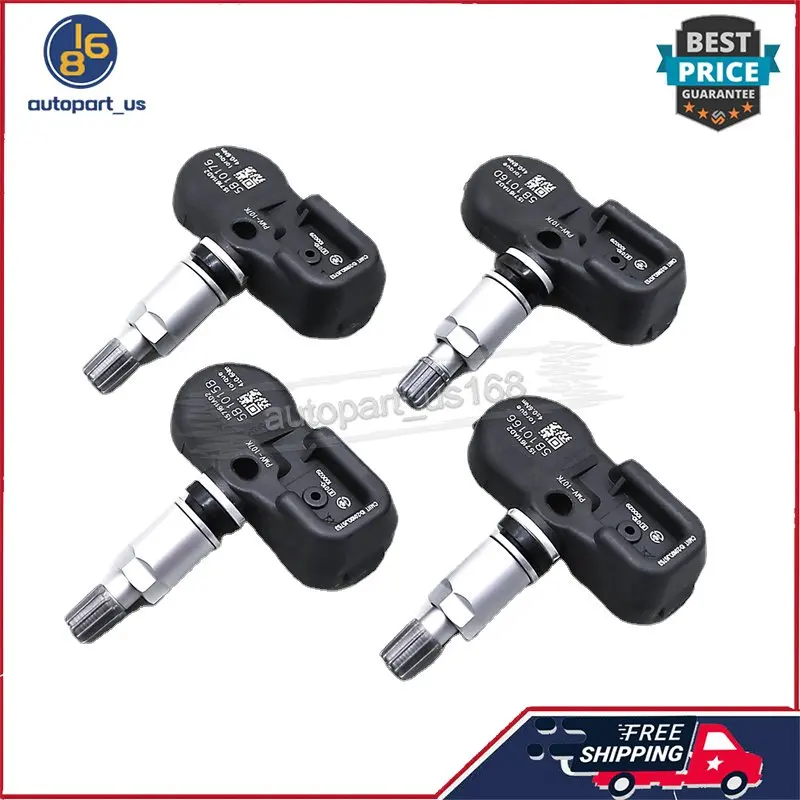 4Pcs PMV-107K 42607-50010 42607-50011 433Mhz Tire Pressure Sensor TPMS For Lexus ES GS IS C LS Toyota Land Cruiser 200 RAV4 III