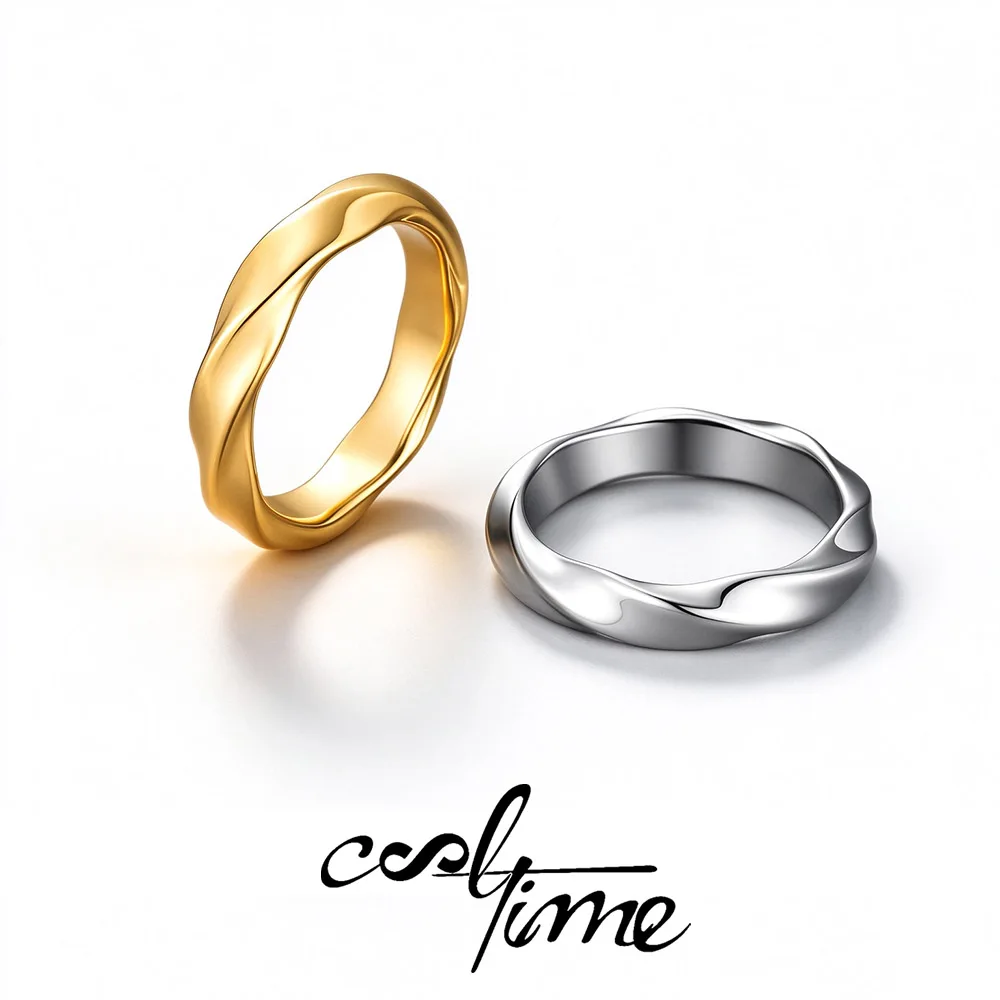 CoolTime Retro Mobius Ring For Men Women Endless Love Daily Wear Stainless Steel Anniversary Gift Couple Ring 2026 New Wholeslae