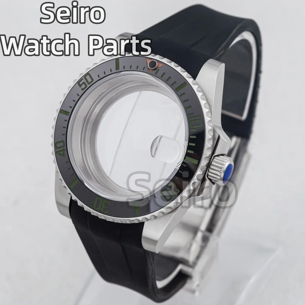 ل YACHT-MASTER 40 مللي متر ساعة حافظة المطاط حزام الياقوت الزجاج ل SUB GMT NH34 NH35 NH36 حركة 28.5 مللي متر الهاتفي الرجال مقاوم للماء #6