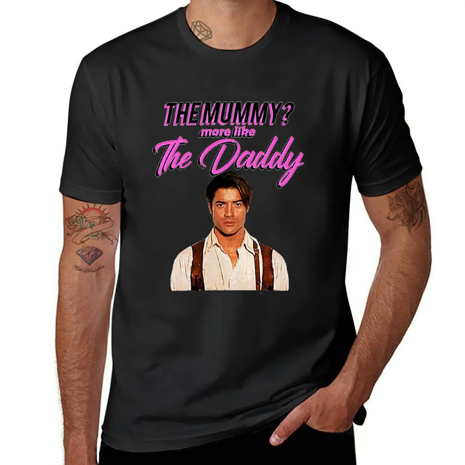 DADDY THE MUMMY T-Shirt summer top quick drying vintage clothes mens workout shirts