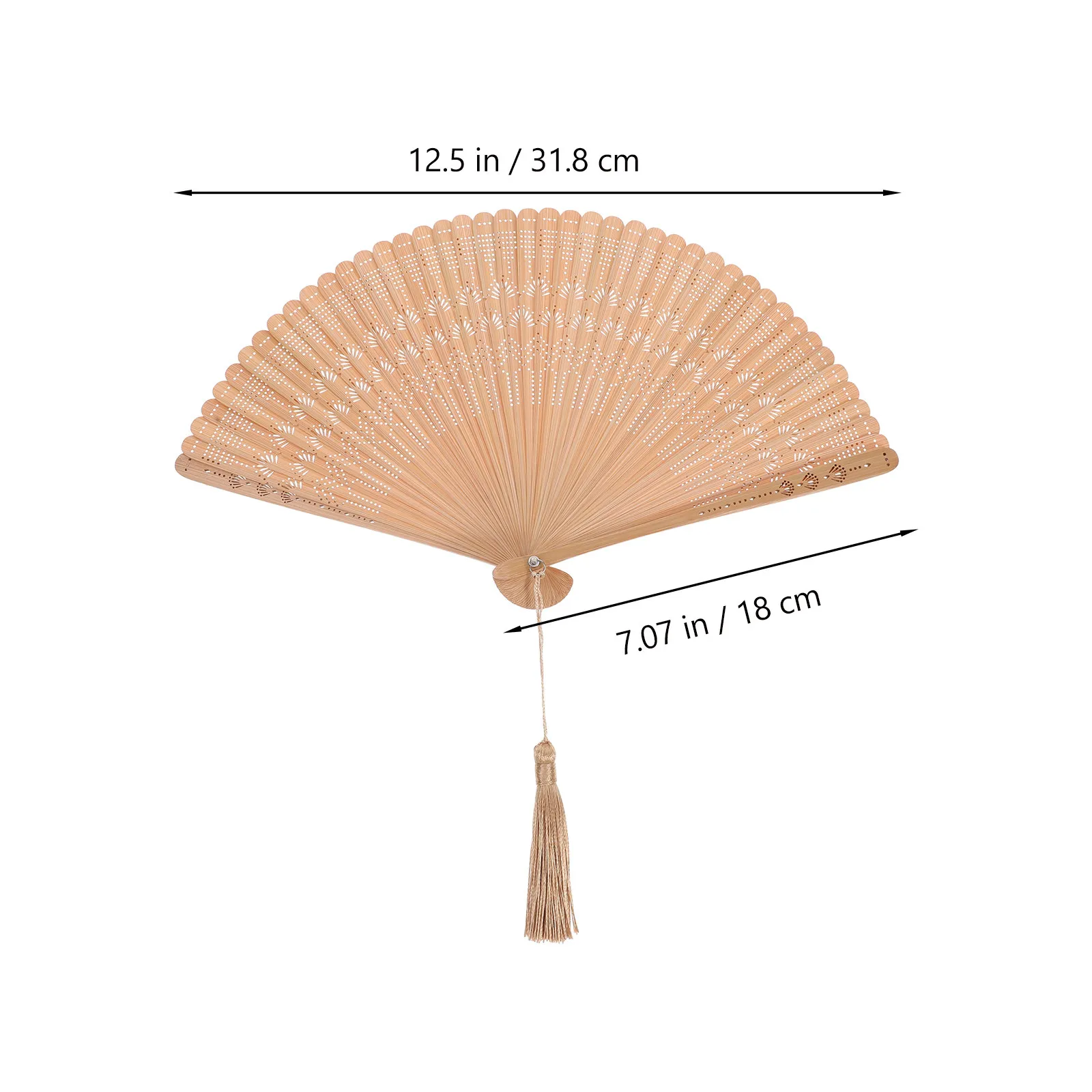 Vintage Bamboo Hand Fan Foldable for Women Delicate Workmanship Portable Compact Elegant Accessory Dance Performance Daily Use