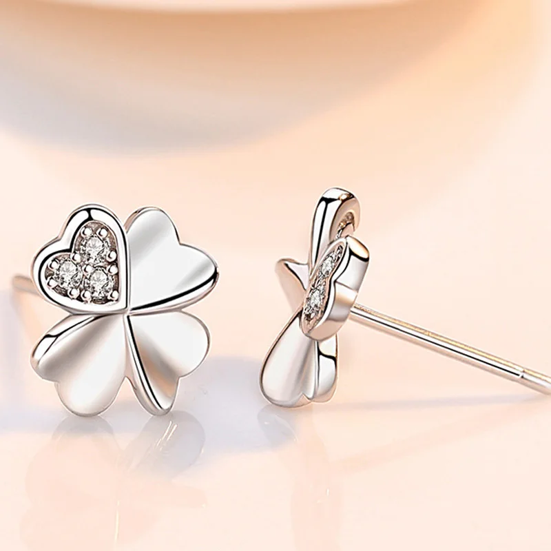 Earring 925 sterling silver Beautiful studs 5A Zircon for Women Fashion Party Wedding Engagement Jewelry Gifts