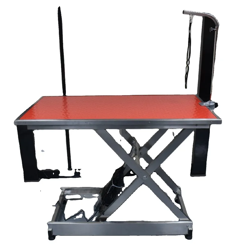 

Ветеринарный косметологический стол, электрический подъемный, на колесах, для ухода за животными