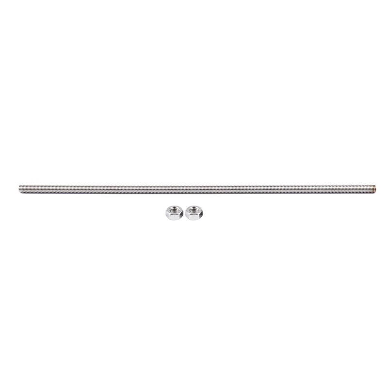 

5Pcs 320Mm X M8 Stainless Steel Thread Bar Stock Rod Silver Tone-ABQU