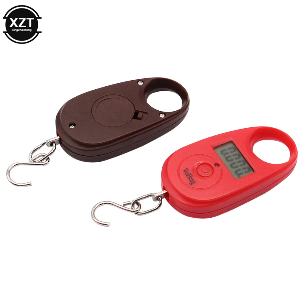 Balança Eletrônica da Bagagem do Bolso do Peso da Pesca 25kg 5g Digital Mini Escalas Penduradas Gancho Mini Lcd Pesando o Equilíbrio