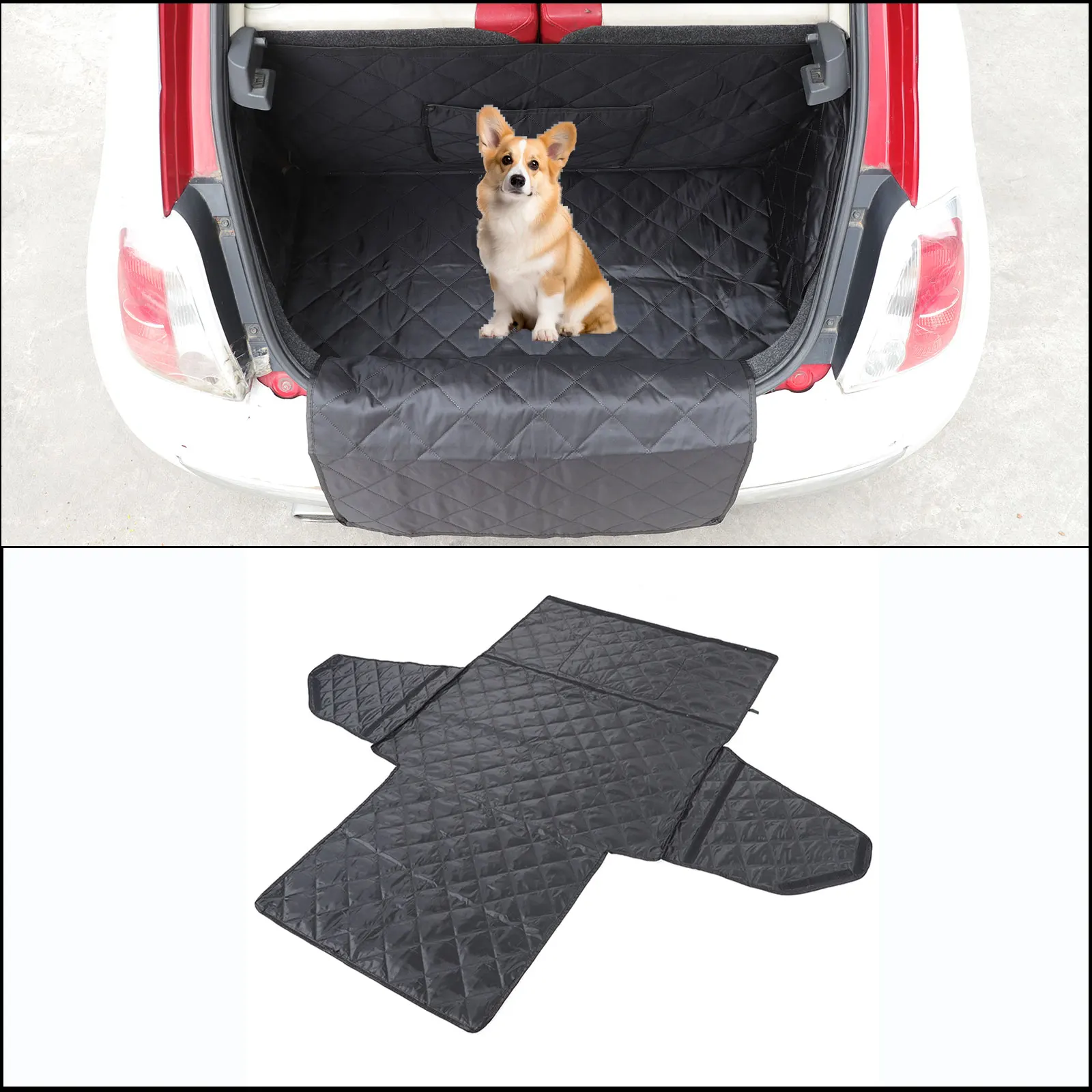 

For Fiat 500 2007-2015 Car trunk pet mat,Anti-dirty, easy to clean, environmentally friendly pad