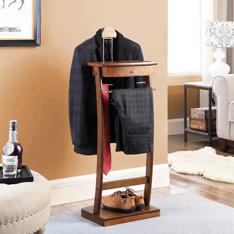 Suit Valet Stand with Drawer Coat racks Stand Hanger organizer Clothes racks Hanger floor  Hanger stand System hanger  storage