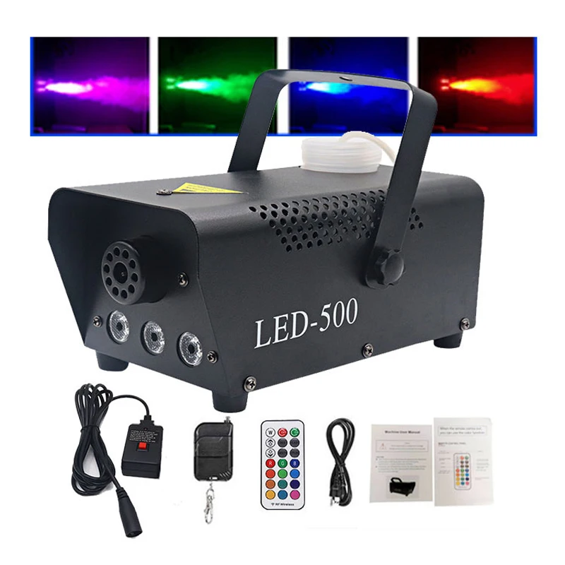 

High Quality LED 500W Fog Machine RGB Colorful Auto Color Changing For DJ Disco Party Club and Wedding Stage Effec Machine