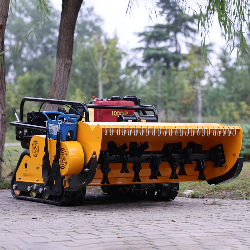 

Customized Remote Control 800mm 1000mm Petrol/Diesel Robot Lawn Mower Grass Cutter Flail Mower Crawler Mowers