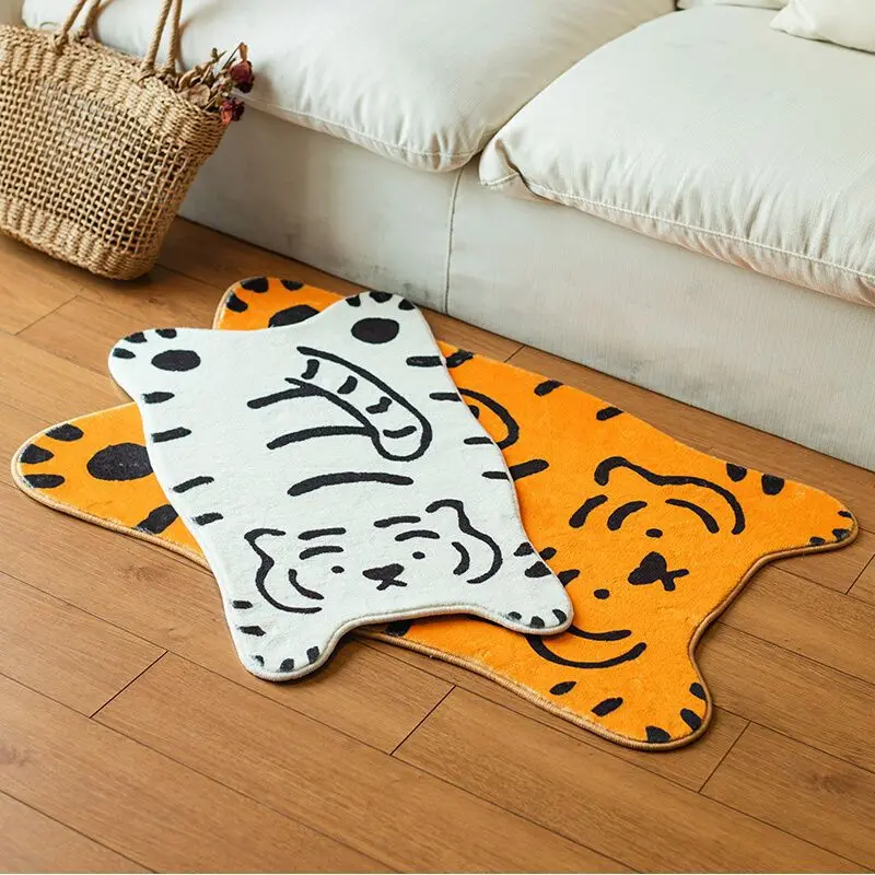 Tiger Carpet Floor Mat 40*60/50*80Cm Doormat 1Pc Irregular Floor Mat Bedroom Bedside Blanket Bathroom Living Room Rug