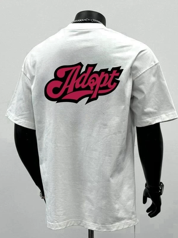 

Summer Men's 100% Pure Cotton Print Letter Adqbt Round Neck T-shirt Clothes Size S-4XL Motorcycle Tees Top Unisex