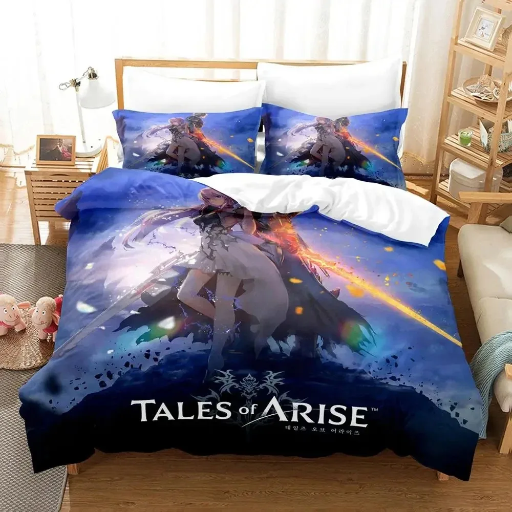 

3D Print Game Tales of Arise Bedding Set Duvet Cover Bed Set Quilt Cover Pillowcase Comforter king Queen Size Boys Adult