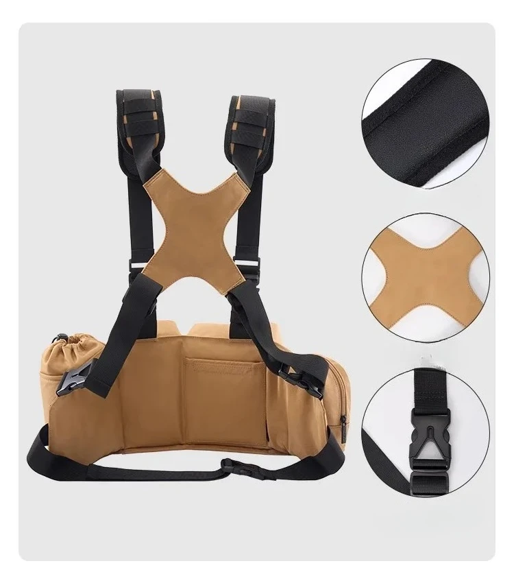Camera waist bag, storage shoulder bag, waterproof universal photography accessories