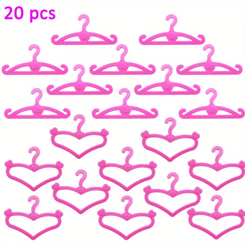 Random 1Set Doll Accessories for Girl Doll Shoes Boots Mini Dress Handbags Crown Hangers Glasses Doll Clothes Kids Toys 11.5''