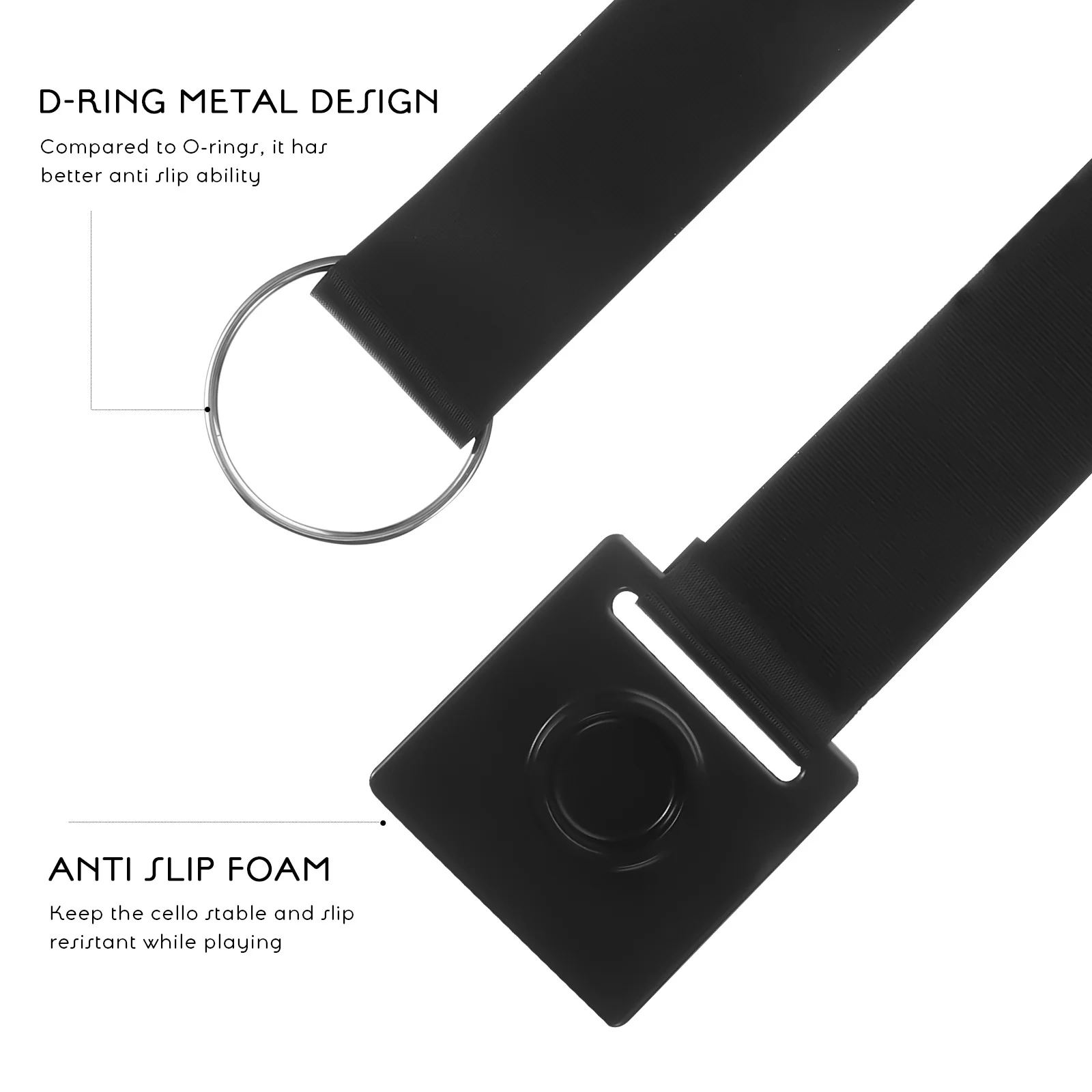 

6Pcs Cello Anti-Skid Endpin Anchor Adjustable Strap Rubber Protector Instrument Accessories Cello Endpin Anchor