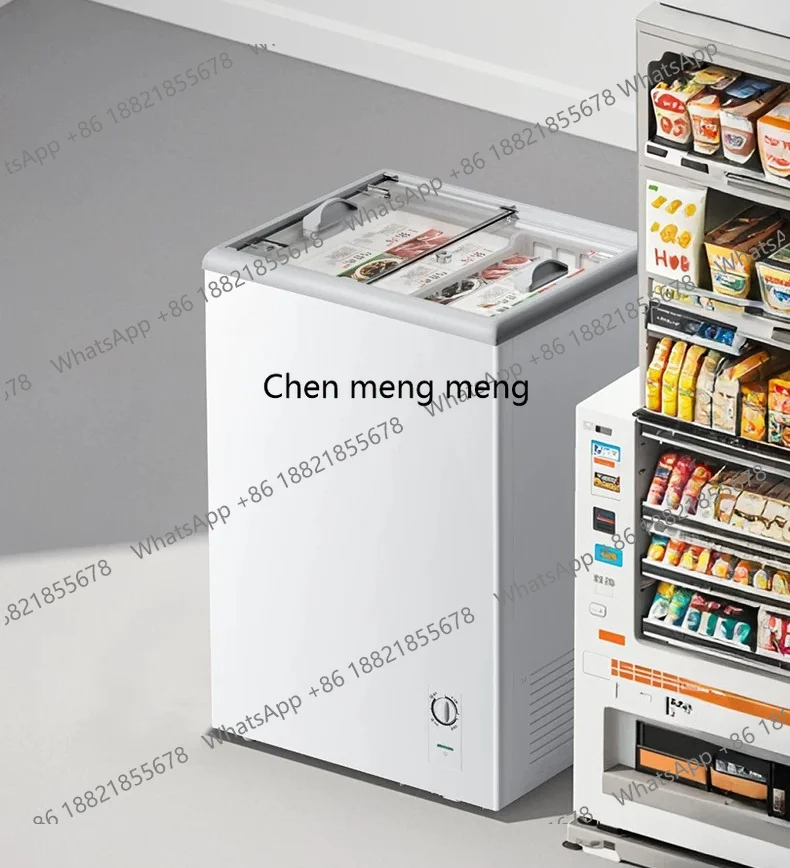 

Household small, refrigerated crisper glass cover stall horizontal commercial frozen display cabinet