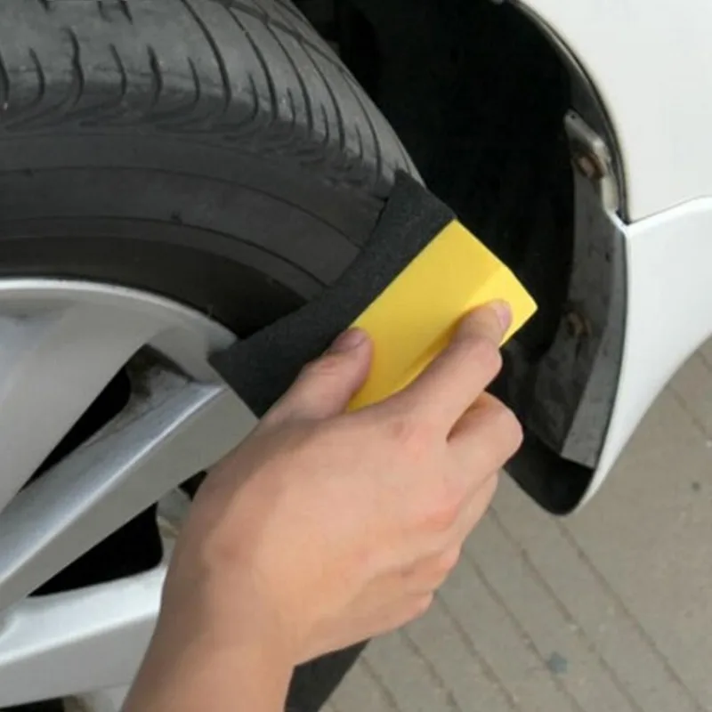 Ensemble d\'éponges à aspiration en microcarence pour roues de voiture, brosses à polir, outil de nettoyage, livres automobiles