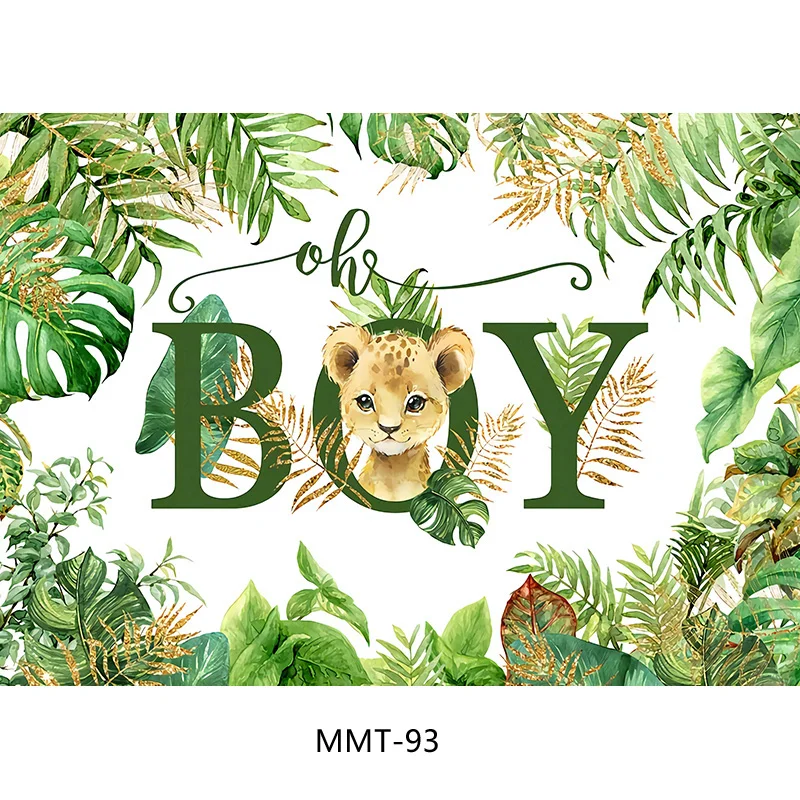 African Wildlife Jungle Map Forest Photography Backdrops Props Newborn Baby Birthday Party Photo Studio Background LGH-05