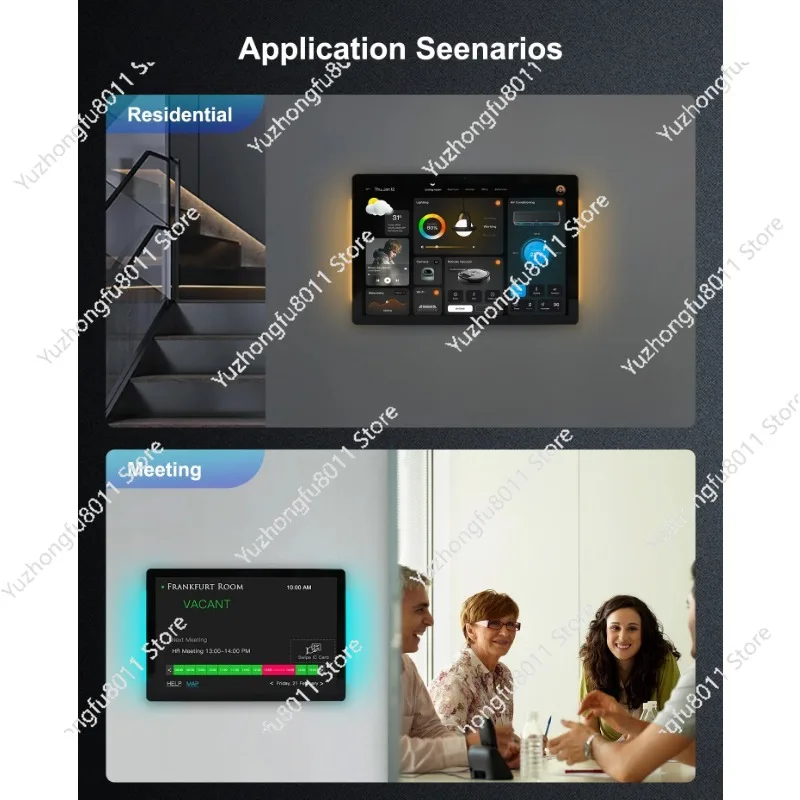Panel dotykowy Android 11 do montażu na ścianie, panel sterowania inteligentnym domem 8/10,1 cala MT8768 2+16GB Linux