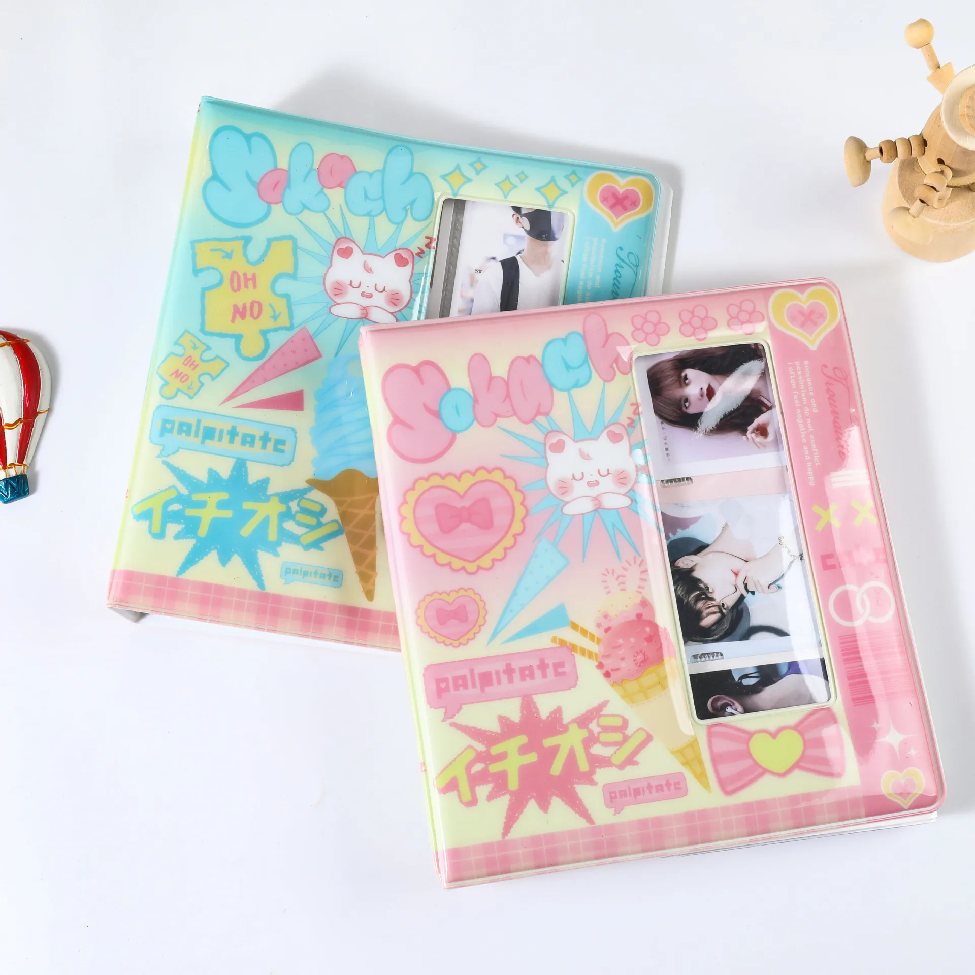 200 Pockets PVC Portable Photocard Binder Sweet Cartoon Album for 3 Inch Mini Instax & Name Card 7s 8 25 50s Album de Photos