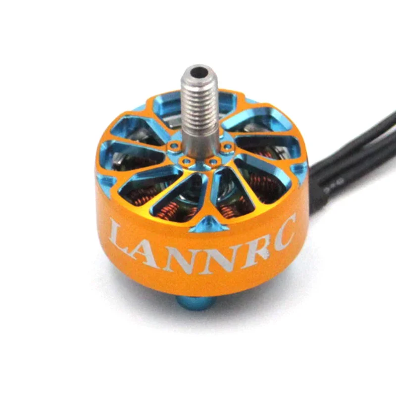 

LANNRC 2207,5 1750KV 1950KV 2550KV 3-6S Lipo бесщеточный мотор пероксид водорода оранжевый и синий для RC FPV 5 дюймов ЧЕРЕЗ дроны