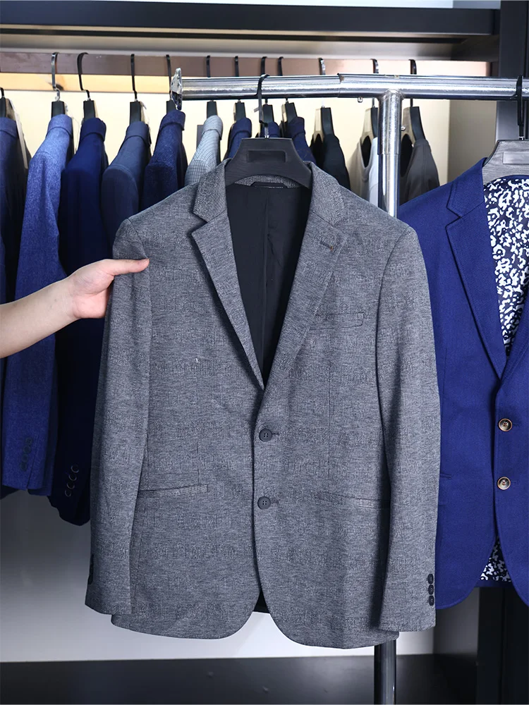 

Мужской повседневный костюм Homesick: модный, с отложным воротником, легкий в уходе, эластичный, весенне-осенний, стандартный крой, для взрослых, с длинным рукавом