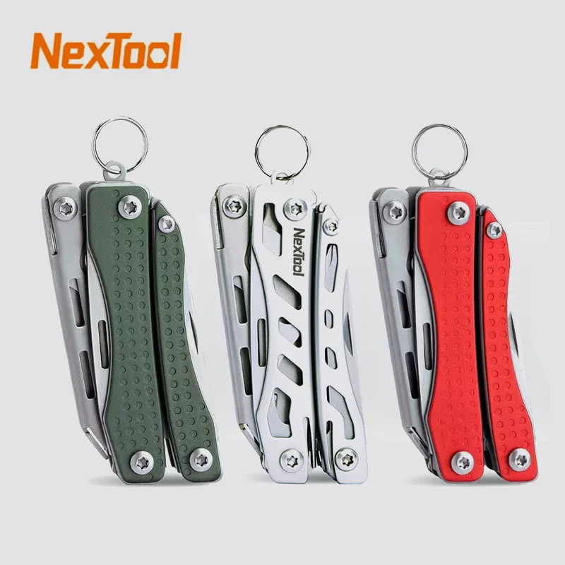 

NexTool Mini Flagship Red/Green 10 IN 1 Multi Functional Folding EDC Hand Tool Screwdriver Mini Pliers Bottle Opener Outdoor