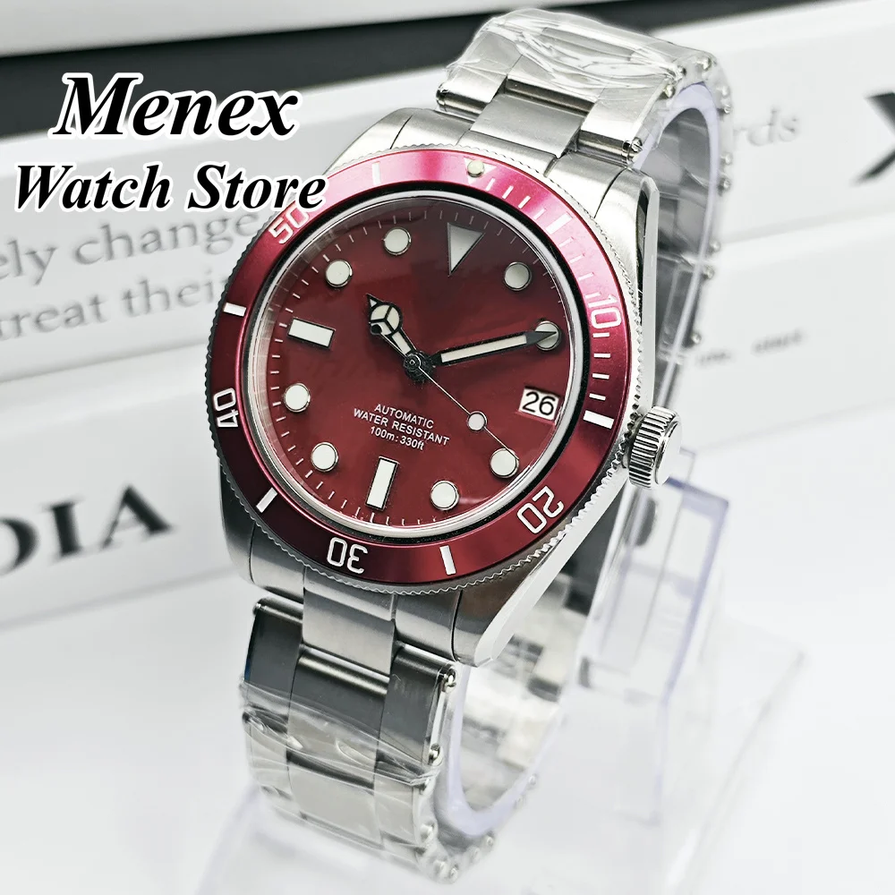 

New 39mm Watch Men Luxury NH35 Automatic Mechanical Watch Sapphire Waterproof 50m Blue-Green Luminous