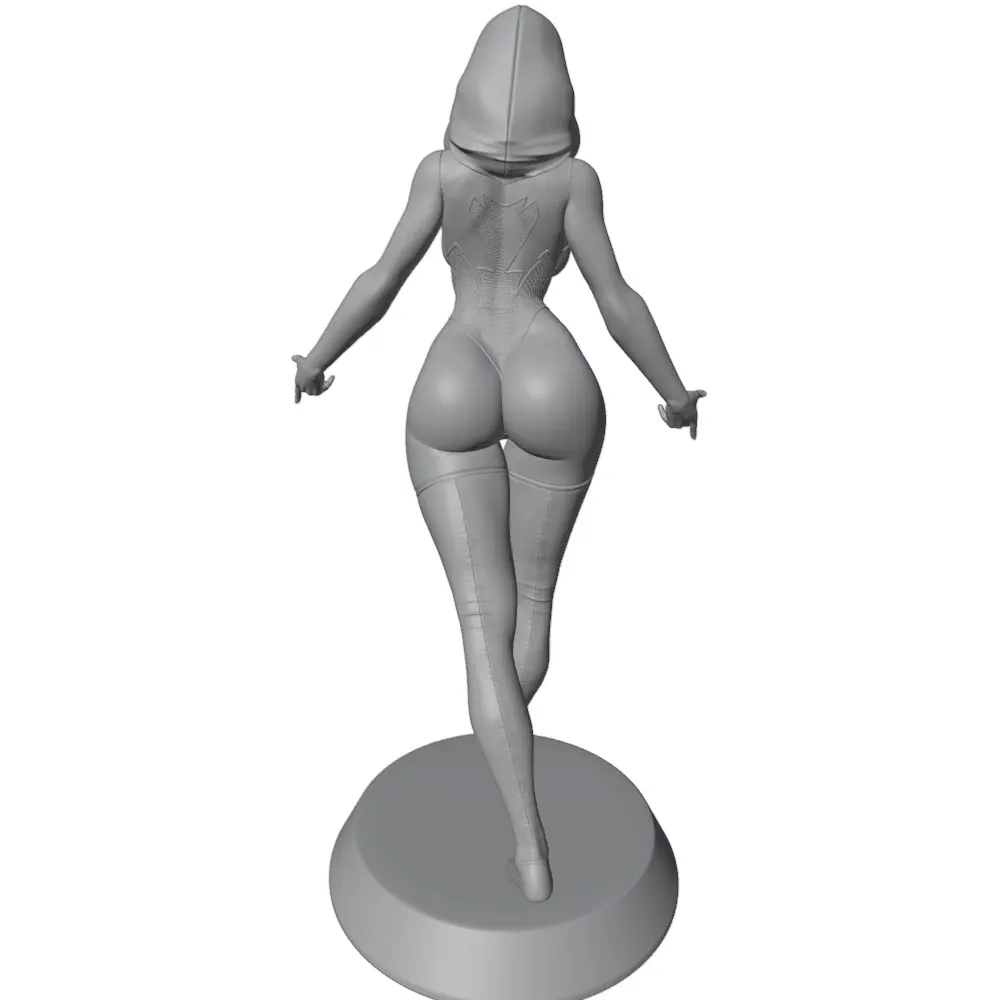 1/24 Sexy Girl Resin Model Kits GK Miniature 3D Printed Gray Model Figurine DIY Doll Model Unassembled And Unpainted
