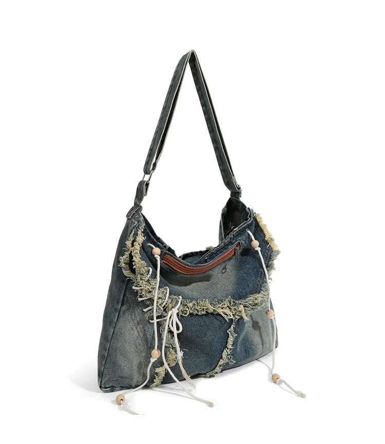 Casual Denim Women Shoulder Bag Hobo Bag Jeans Crossbody Messenger Bag