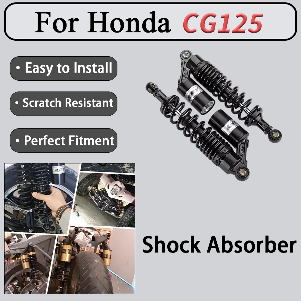 For Honda CG125 Genuine Airbag Shock Absorber with Independent Air-Chamber Design for Enhanced Rebound Resilience Wear-Resistant