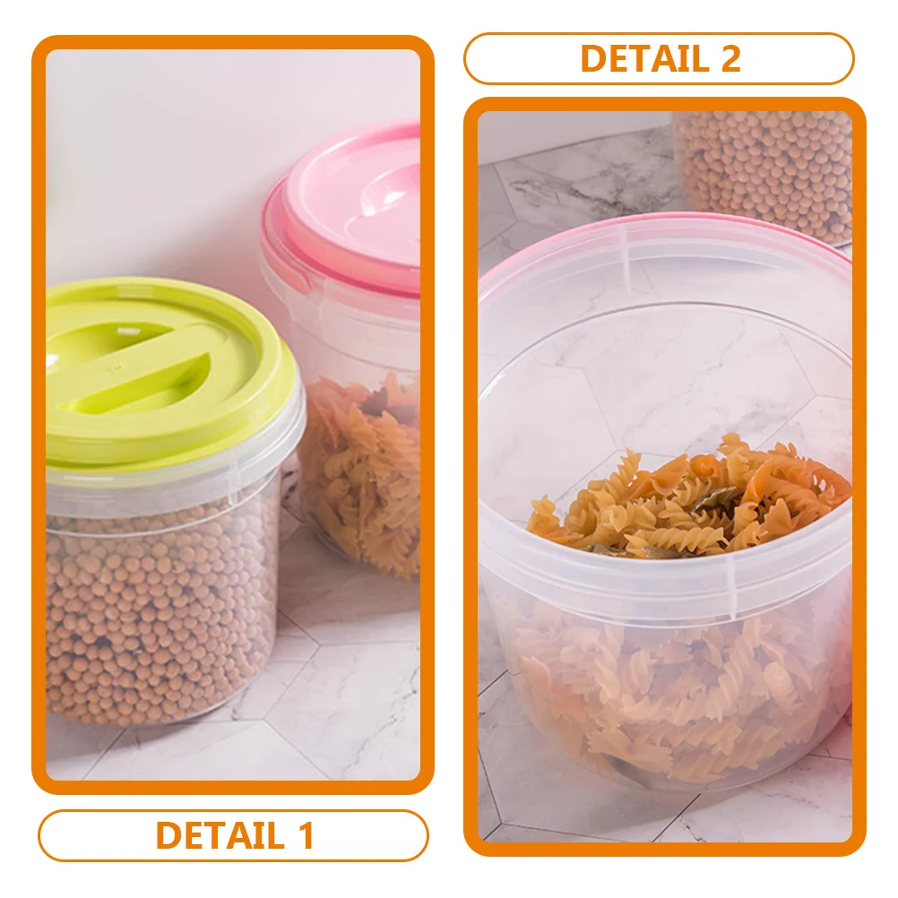 

Laundry Detergent Storage Tank Powder Container Large Plastic Containers with Lids Softener Dispenser Food Child
