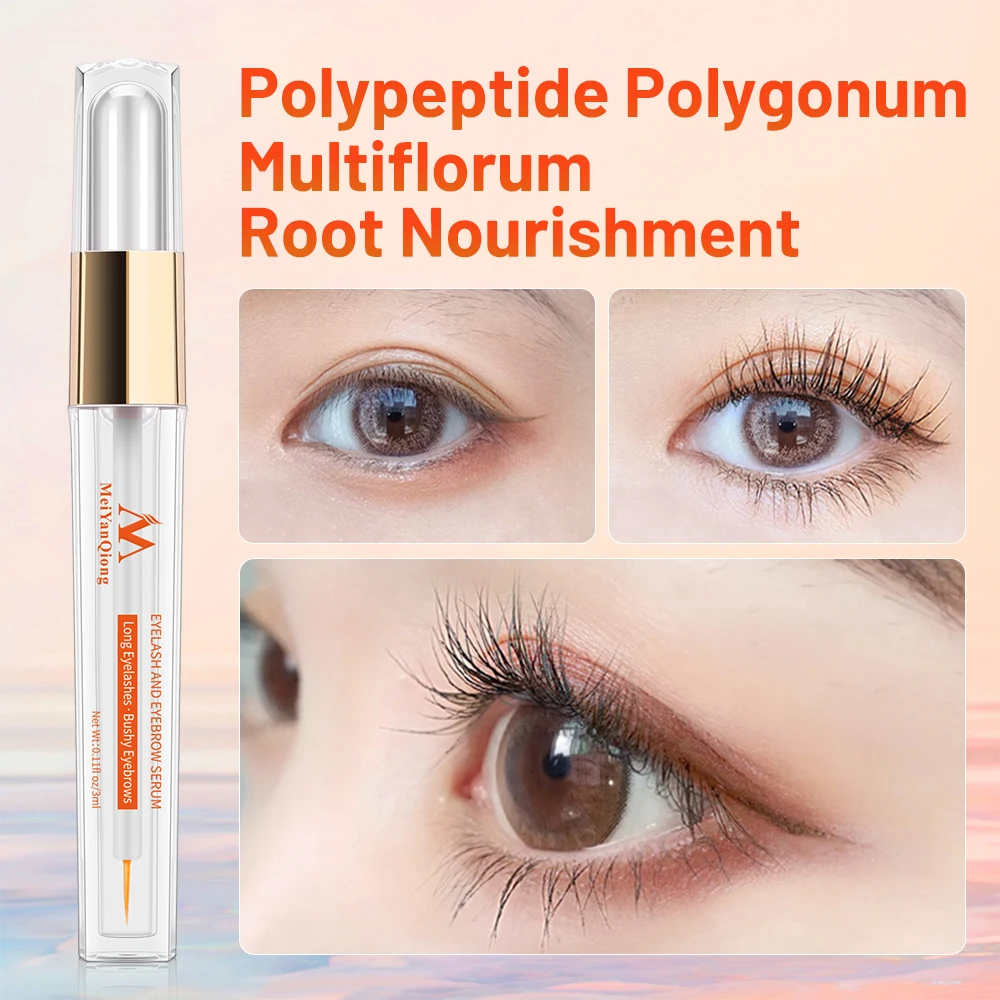 Herbal Eyelash Growth Treatments Liquid Serum Enhancer Eye Lash Longer Thicker Better than Eyelash Extension Powerful Makeup