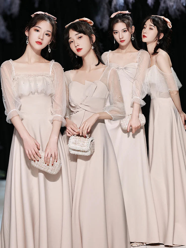 

Новые модные вечерние платья Maids of Summer Sle 2026 Ele Sister Dres для женщин: стройнящие модели для свадеб и вечеринок