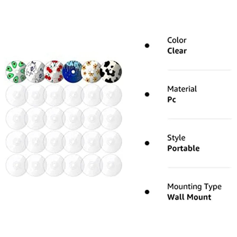 2025 novo-30 pçs cds claros em branco cds para pintura em branco cds para decoração diy estética parede cd decoração do quarto cds de parede transparente