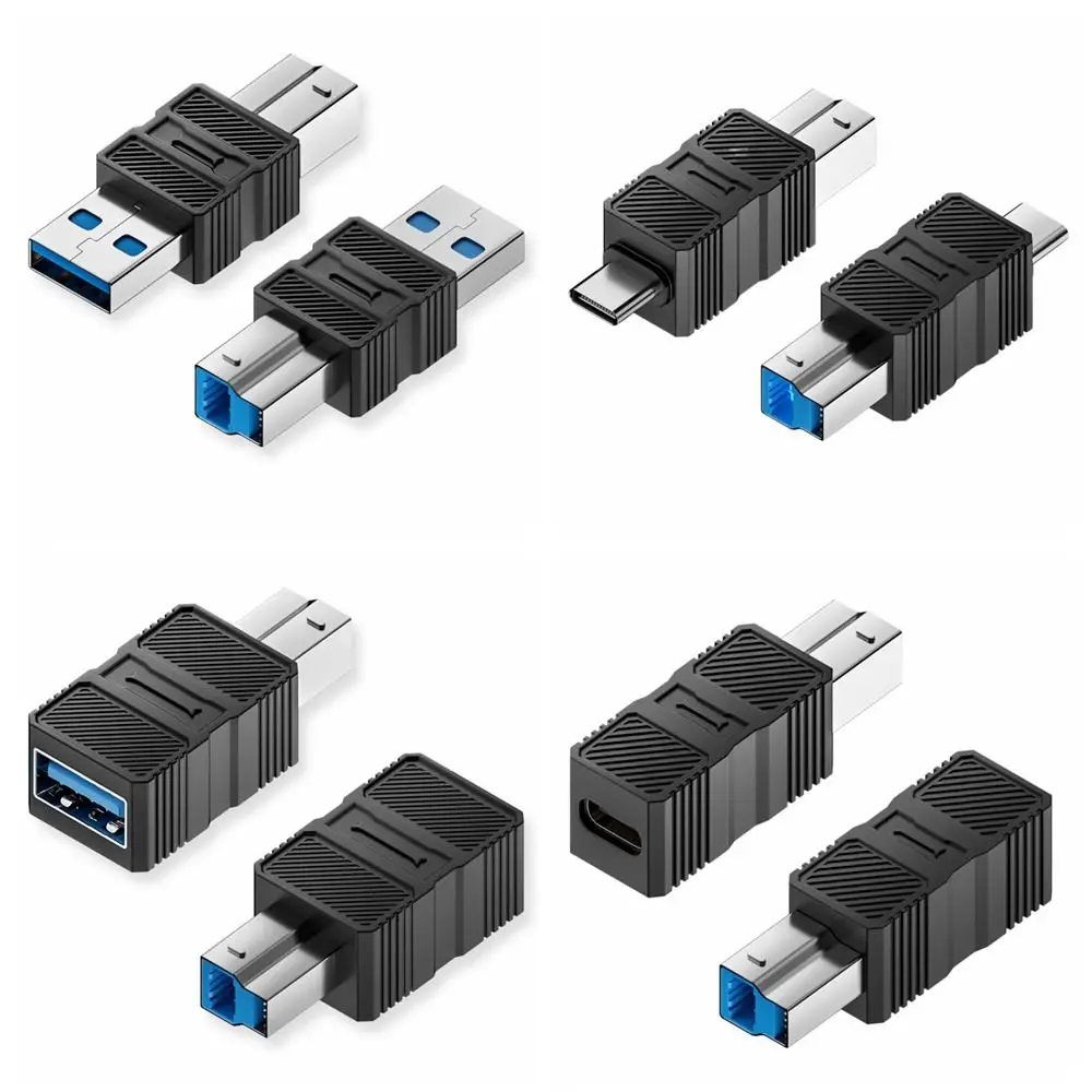 5Gbps USB‑B 3.0 Adapter Converter USB‑B To Type‑C USB‑A Male Female Connector Fast Data Transfer For Printer Monitor Scanner