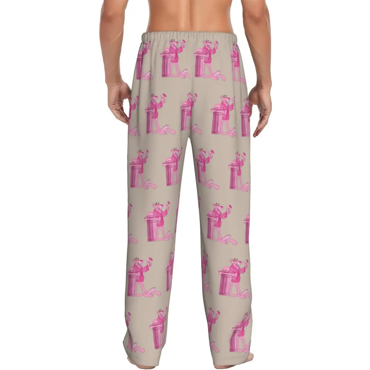 Pantalones de pijama con pantalón P personalizados, ropa de dormir con dibujos animados para hombre, pantalones para dormir elásticos con bolsillos