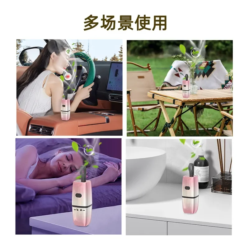Intelligent Aromatherapy Machine for Car Automatic Fragrance Diffuser Rechargeable Bathroom Air Freshener Perfume Scent