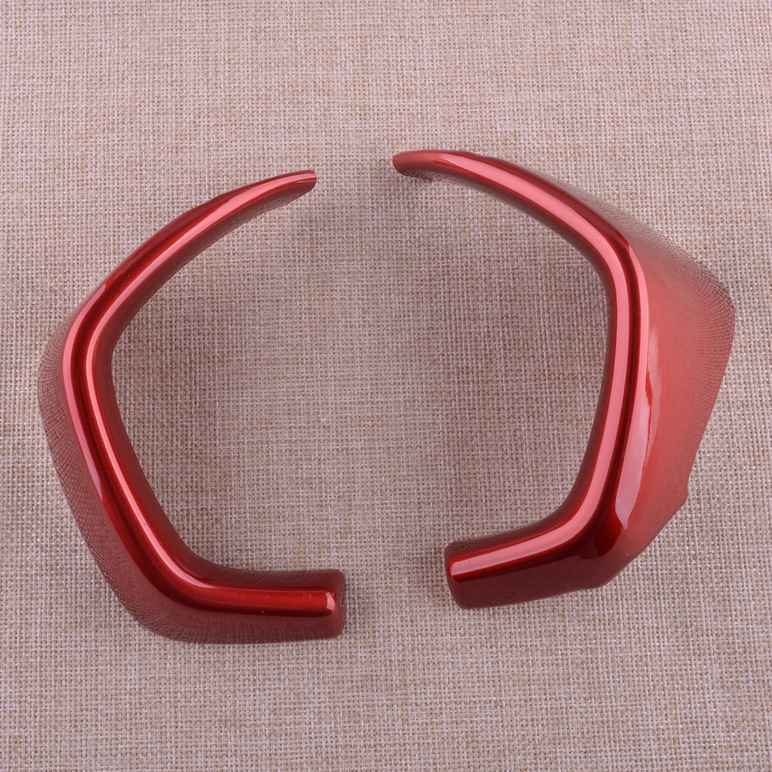 2Pcs Car Interior Front Dashboard Instrument Panel Trim Cover Frame Red Fit for Kia Forte K3 2022 2021 2020 2019 ABS