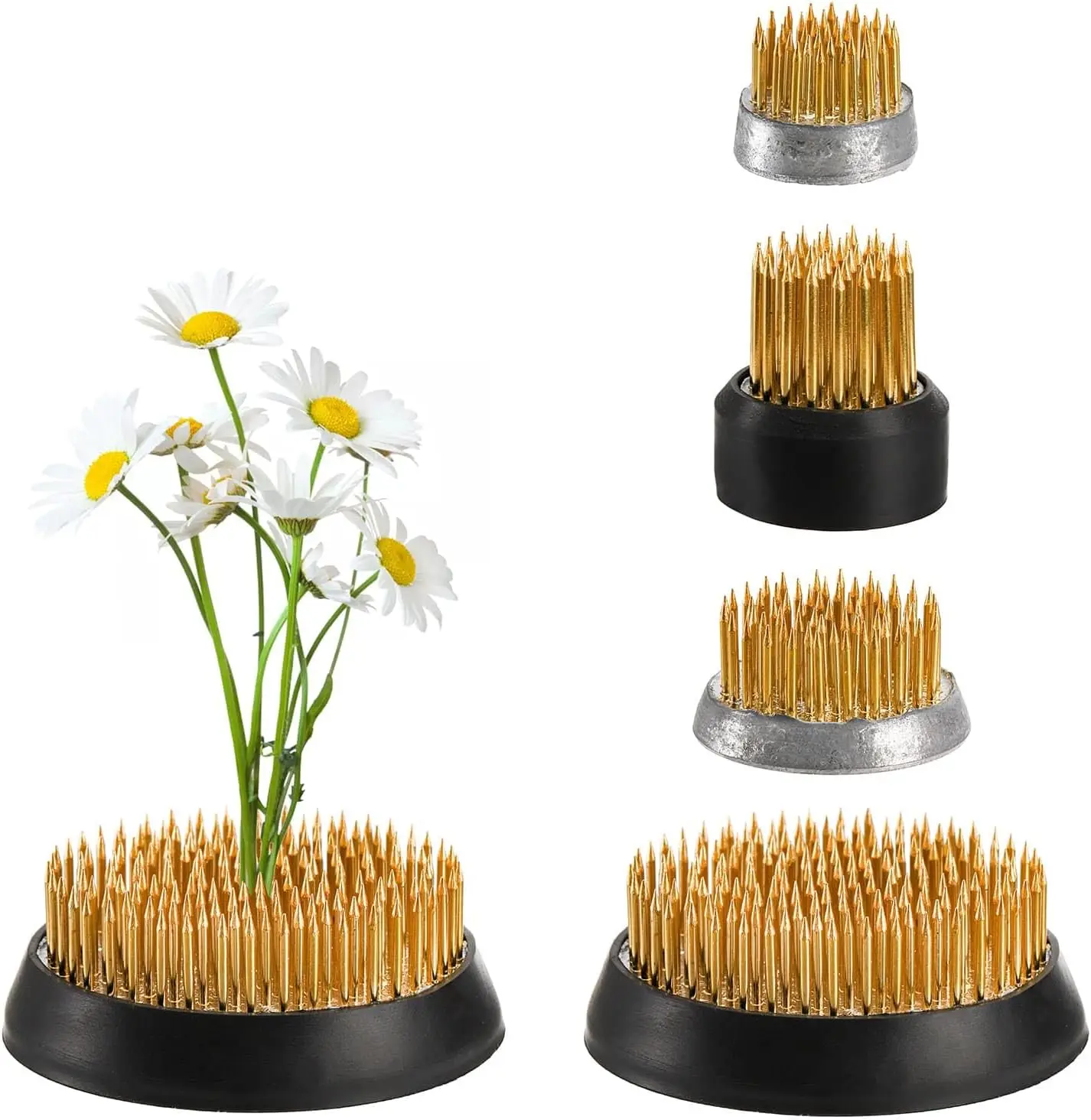 

Набор из 4 круглых держателей для цветов (флористические крепления) 0.9/1/1.3/2.3 дюйма, инструменты для фиксации и декорирования растений