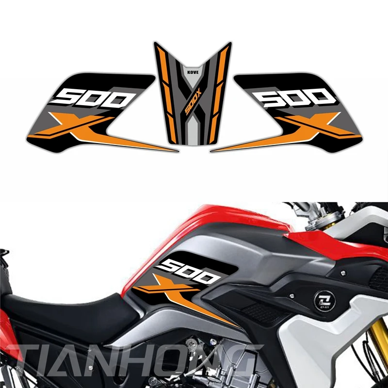 For Montana XR5 XR 5 Tank Pad Protector Sticker Decal For Colove KY500X KY 500X Gas Knee Grip Tank Traction Pad Side