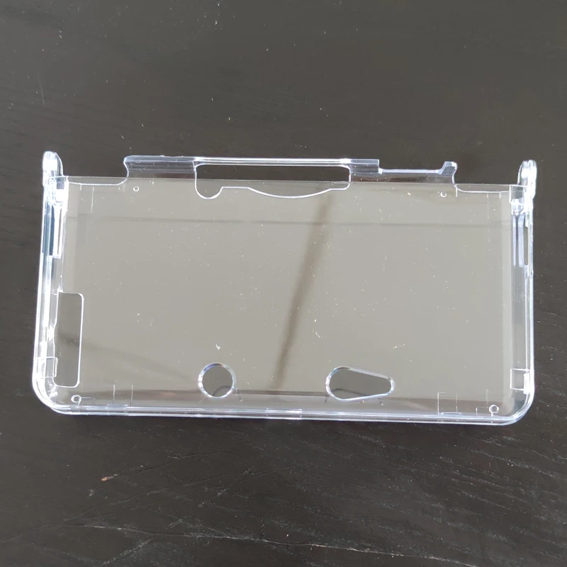 Funda protectora transparente para consola 3DS, carcasa de cristal duro de alta calidad, antiarañazos y antipolvo