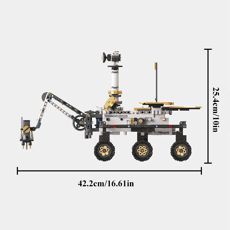 Klemmbausteine Weltraum Erklärung Auto Technik Bausteine Set, RC Fernbedienung Auto Modell Kit, MOC T1009 Geschenk für Kinder 1007PCS