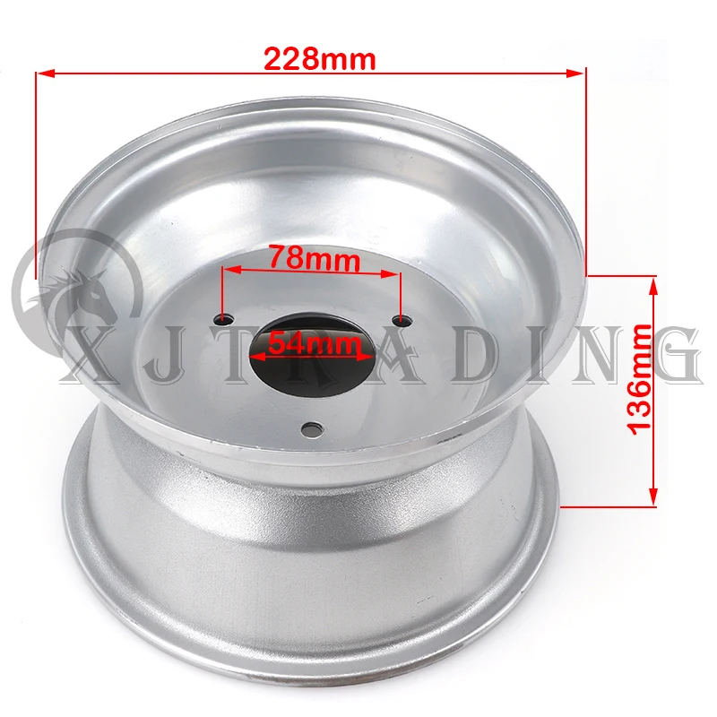 8 inch 3 hole/4 hole Front wheel hub rims Fit For China 110cc-250cc ATV UTV Buggy Go Kart Quad Bike 19x7-8\