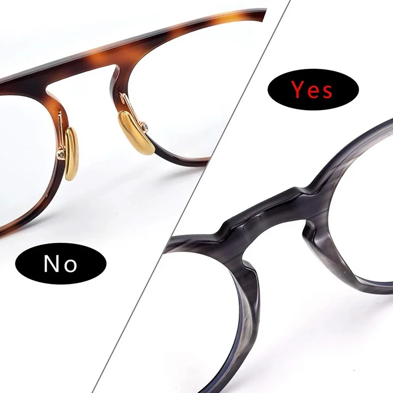 5 أزواج من وسادات الأنف المضادة للانزلاق من السيليكون الناعم، وسادات أنف للنظارات بإطار بلاستيكي للنظارات الشمسية #5