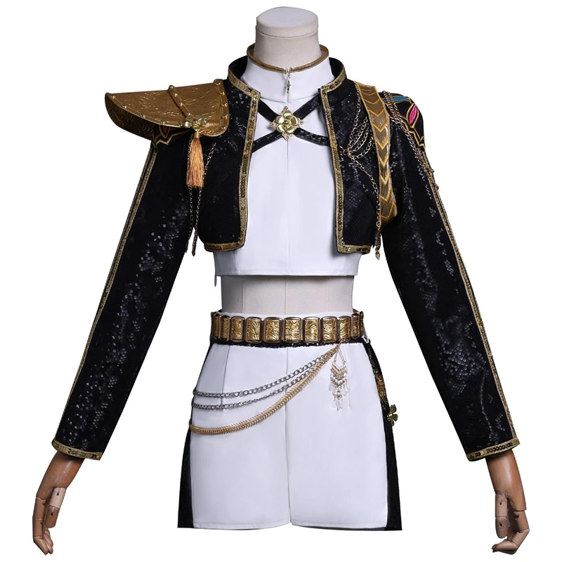 Kostium Cosplay dla Dzieci Rumi Zoey Mira KPop Demon Hunters Strój dla Kobiet Dziewcząt Garnitur do Śpiewania Halloween Party Strój do Odgrywania Ról