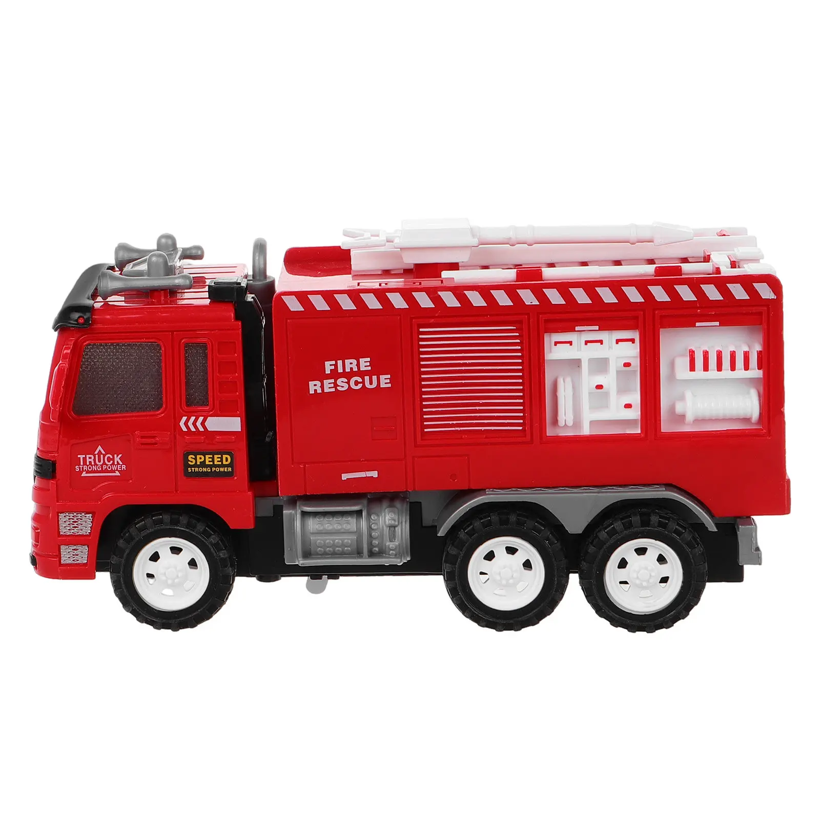 Small Firefighting Truck Pullback Inertia Drive Realistic Water Supply Kids Emergency Vehicle Birthday Party Supplies